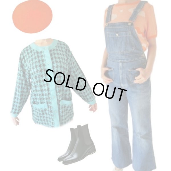 画像3: 【ゆったりsize*】未使用*千鳥柄カーディガン (3)