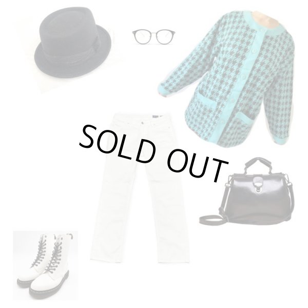 画像2: 【ゆったりsize*】未使用*千鳥柄カーディガン (2)