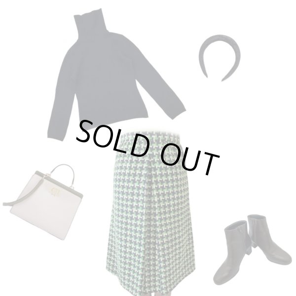 画像7: 【9コーデ掲載中*】レトロ配色スカート (7)