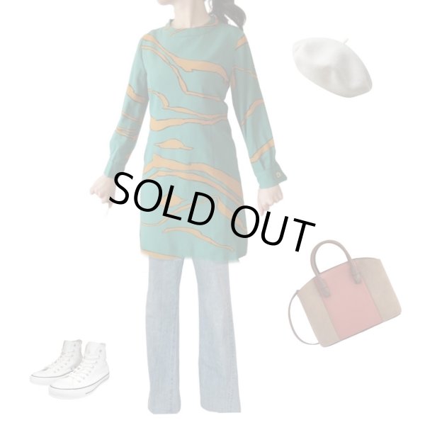 画像2: 【Dead stock*】大胆配色ワンピース (2)