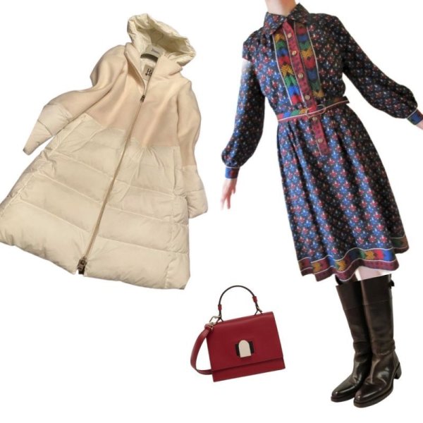 画像7: 【9コーデ掲載中*】ステッチ風デザインのワンピース (7)