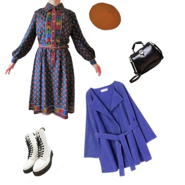 画像9: 【9コーデ掲載中*】ステッチ風デザインのワンピース (9)