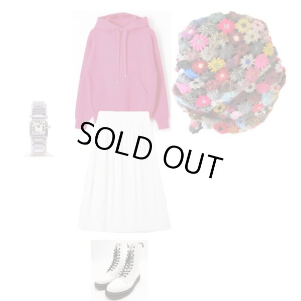 画像8: 【羽織るだけで一気に華やぐ*】お花モチーフのニットストール (8)