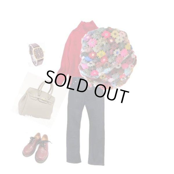 画像9: 【羽織るだけで一気に華やぐ*】お花モチーフのニットストール (9)