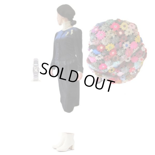 画像5: 【羽織るだけで一気に華やぐ*】お花モチーフのニットストール (5)