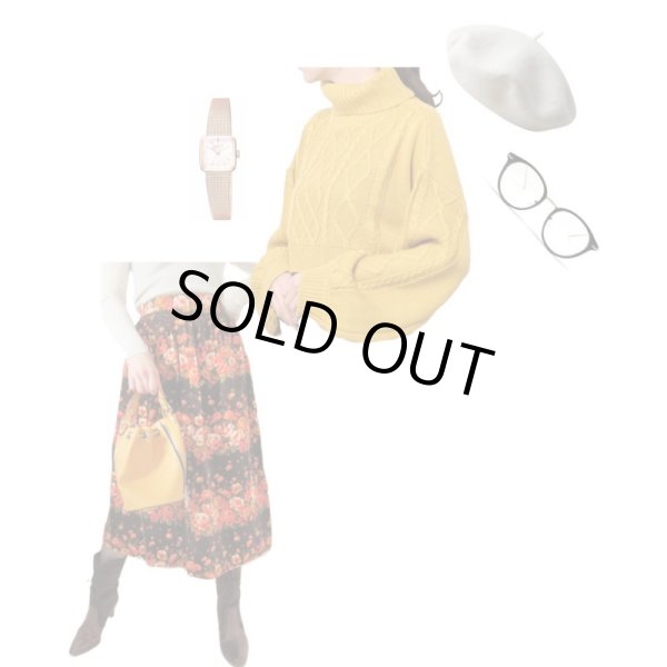 画像2: 【シルエット自慢*】ロマンティックローズのスカート (2)