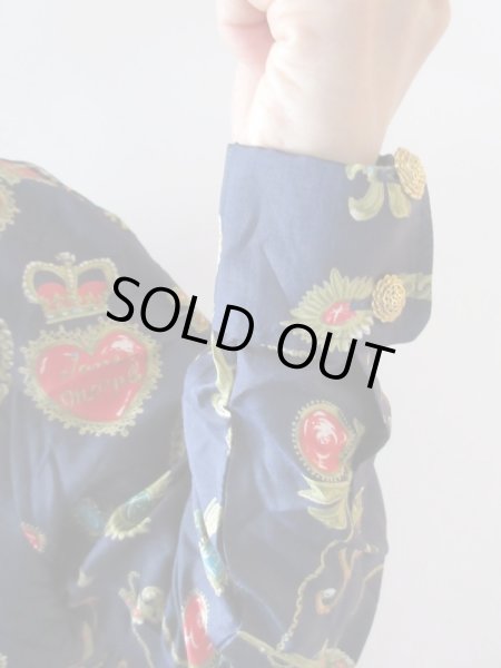 画像7: 【柄もデザインも絶品*】Jane Marpleのvintageブラウス (7)