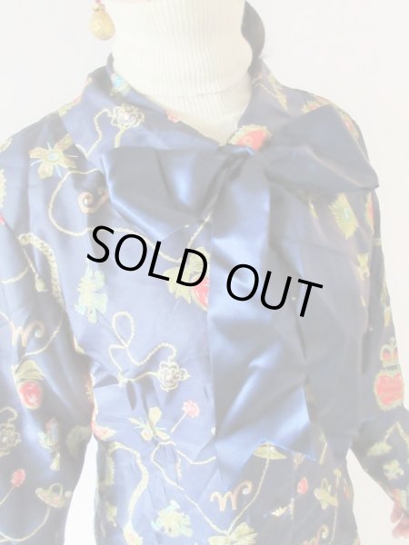 画像6: 【柄もデザインも絶品*】Jane Marpleのvintageブラウス (6)