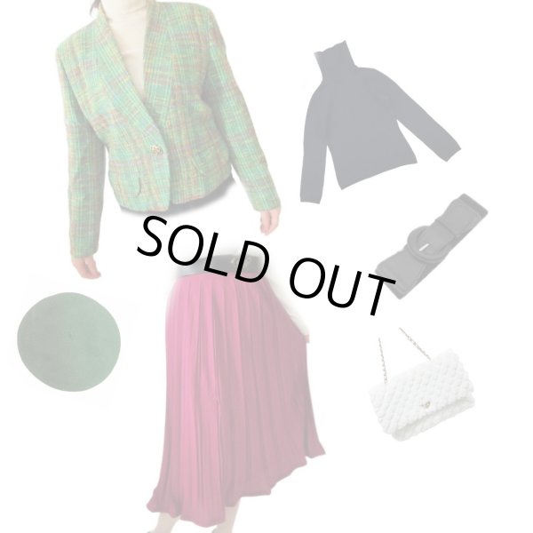 画像13: 【スカートと２点セット*】お花に蝶々が舞うシャツとスカート (13)