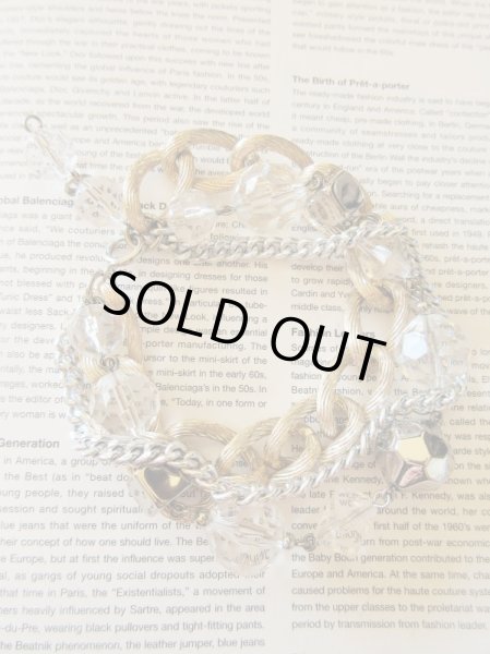 画像2: 【抜群の存在感*】Dead stock*輝く星のブレスレット (2)