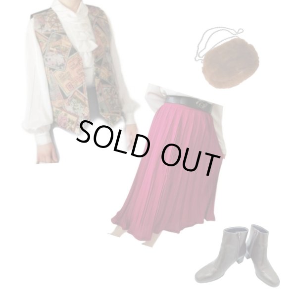 画像12: 【スカートと２点セット*】お花に蝶々が舞うシャツとスカート (12)