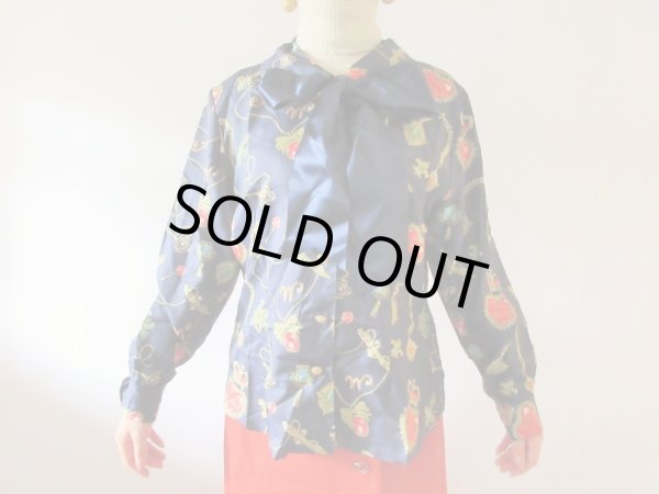 画像3: 【柄もデザインも絶品*】Jane Marpleのvintageブラウス (3)