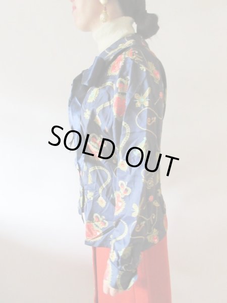 画像4: 【柄もデザインも絶品*】Jane Marpleのvintageブラウス (4)