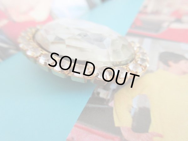 画像4: 【インパクトのあるキラキラ*】Dead stock*Jewelブローチ (4)