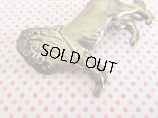 画像3: 【めっちゃシブい*】Dead stock*ライオンブローチ (3)