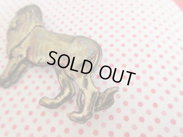 画像4: 【めっちゃシブい*】Dead stock*ライオンブローチ (4)