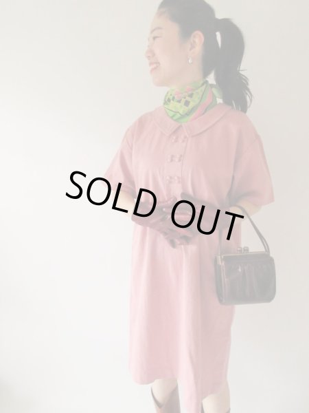 画像2: ゆったりsize*レトロシルエットワンピース  (2)