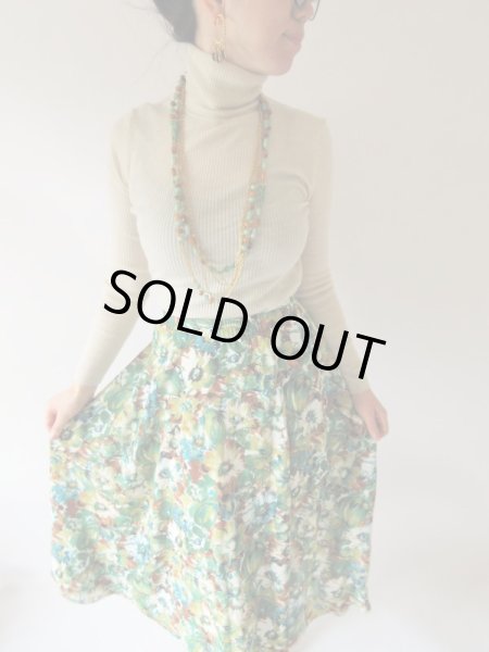 画像7: 【アート感溢れる*】ドラマティックフラワースカート (7)