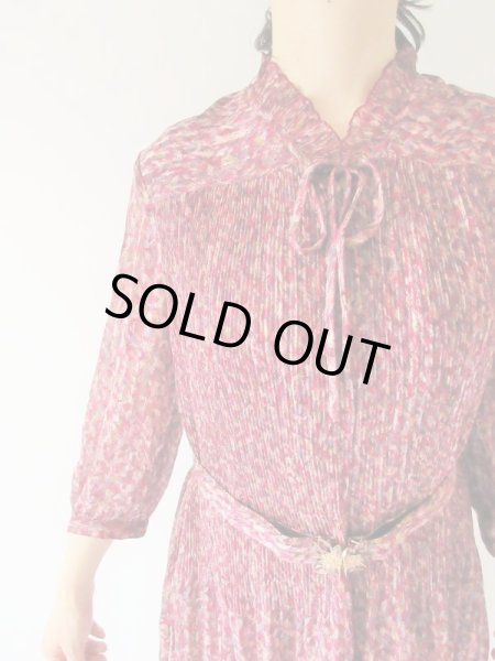 画像7: 【バックルも素敵*】ワンポイントリボンのクラシカルワンピース  (7)