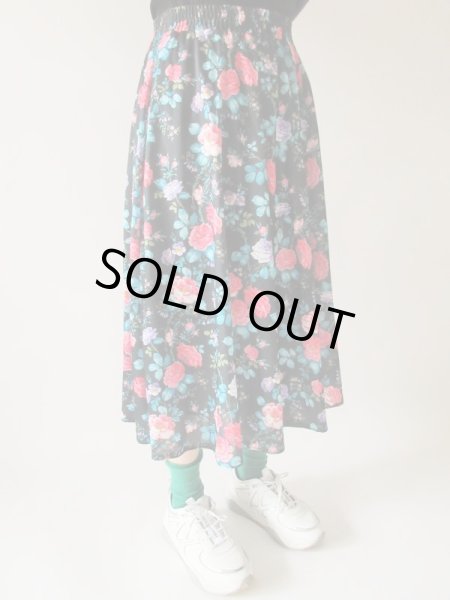 画像6: 【ウエストゴムでラクチン*】ドラマティックフラワースカート (6)