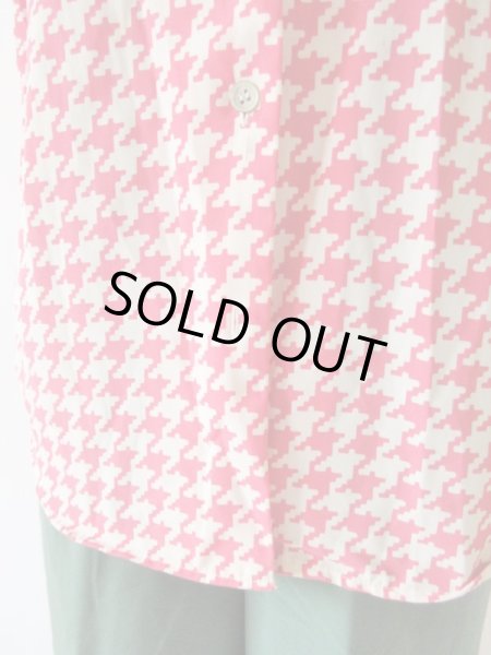 画像8: 【ヴィンテージ愛を語りたくなる*】ゆったりsize*デジタル千鳥柄シャツ (8)