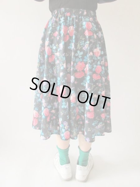 画像4: 【ウエストゴムでラクチン*】ドラマティックフラワースカート (4)