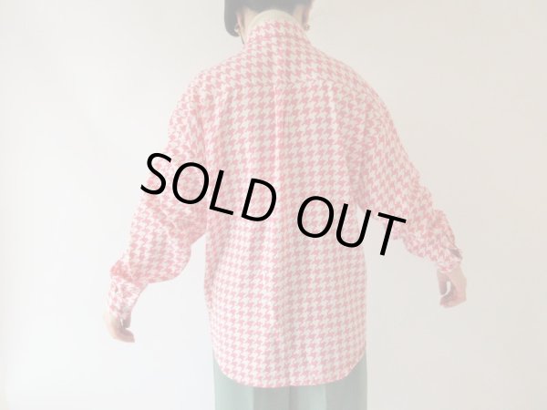 画像5: 【ヴィンテージ愛を語りたくなる*】ゆったりsize*デジタル千鳥柄シャツ (5)