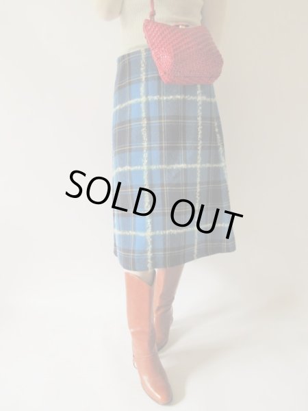 画像4: 【上品な大人可愛いチェック柄*】ラップスカート (4)