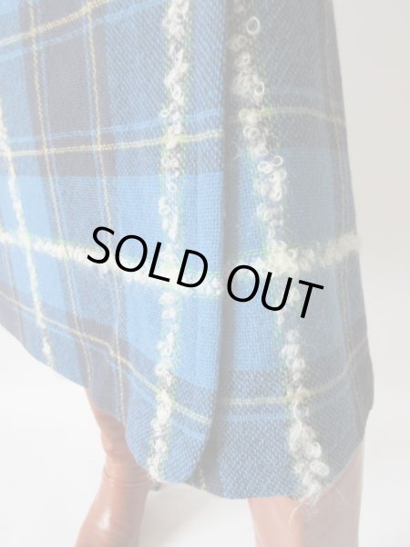 画像3: 【上品な大人可愛いチェック柄*】ラップスカート (3)