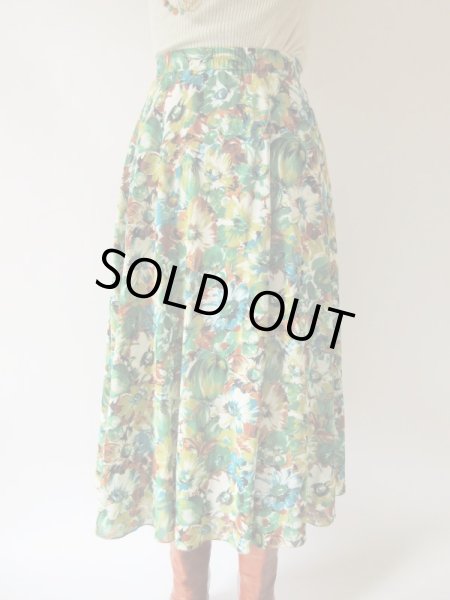 画像3: 【アート感溢れる*】ドラマティックフラワースカート (3)