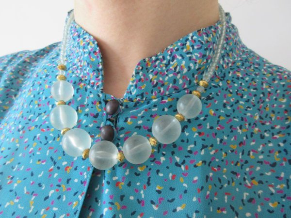 画像2: カラフルシフォンワンピース (2)