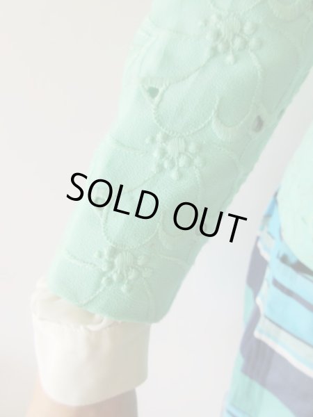 画像4: 【ネックレスと2点セット*】お仕立て品の1点モノ*綺麗色ジャケット (4)