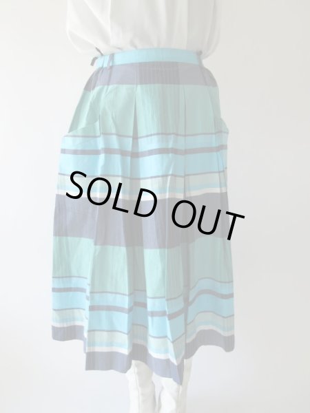 画像4: 【たっぷり用尺が豪華*】ドラマティックチェック柄スカート (4)