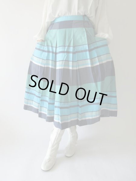 画像2: 【たっぷり用尺が豪華*】ドラマティックチェック柄スカート (2)