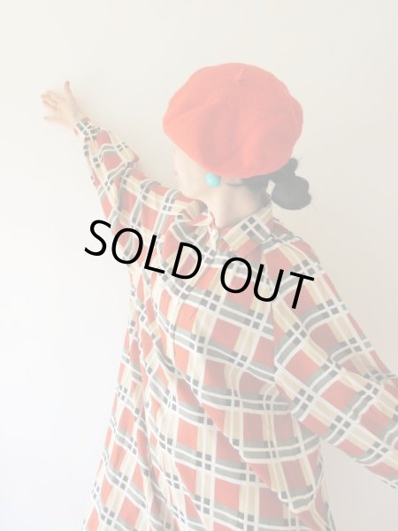 画像2: ゆったり大胆チェックワンピース (2)