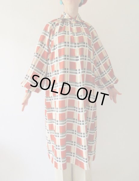 画像5: ゆったり大胆チェックワンピース (5)