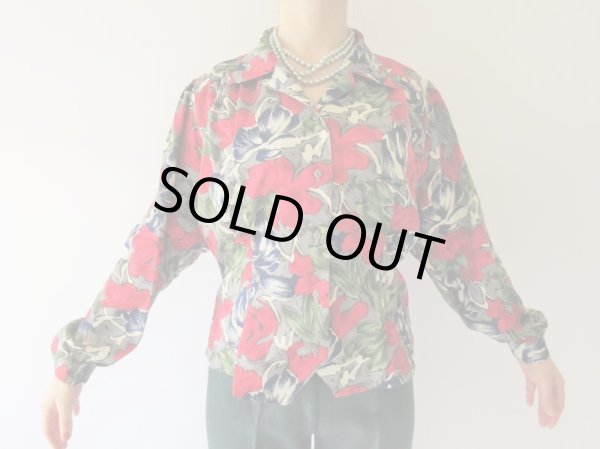 画像3: 絵画のようなフラワーブラウス (3)