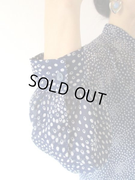 画像6: シフォンのリボンタイブラウス (6)