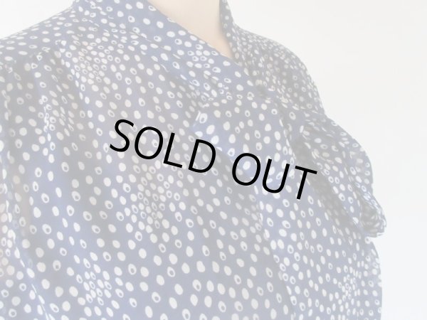 画像8: シフォンのリボンタイブラウス (8)