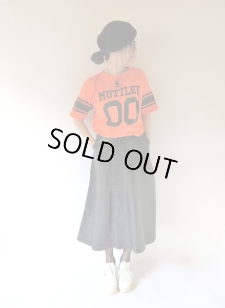 画像2: 【上質シープレザーが自慢*】美品*マキシ丈スカート (2)