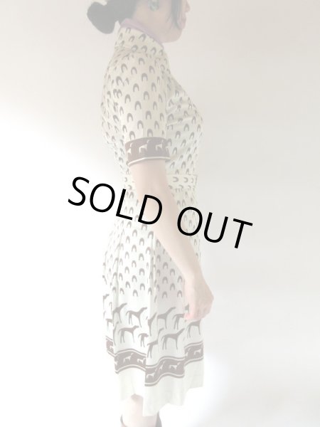 画像5: 【スカーフと2点セット*】ワンコ柄のワンピース (5)