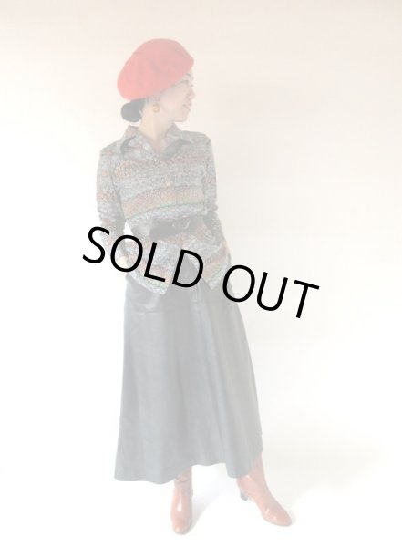 画像2: 【LLsize*でデットストック品*】レースフラワー柄シャツ (2)