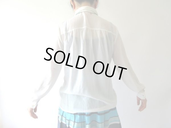 画像7: シフォンのシンプルブラウス (7)