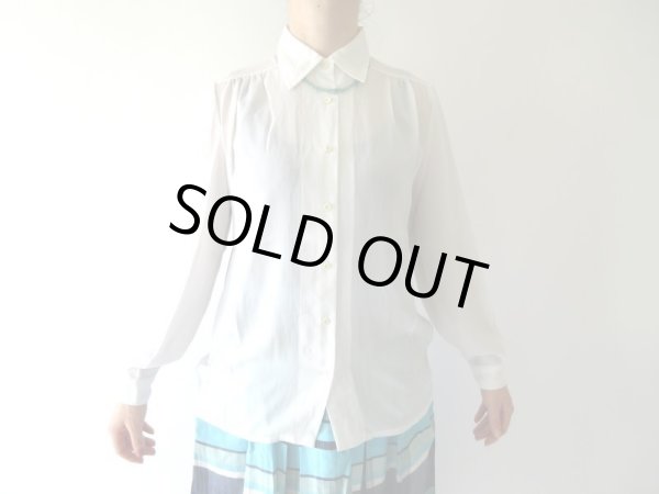 画像5: シフォンのシンプルブラウス (5)