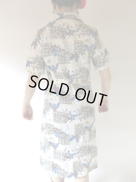 画像5: 【イヤリングと2点セット*】白い鳥とお花柄のワンピース (5)