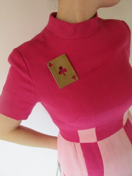 画像3: 海外ヴィンテージのバイカラーワンピース (3)