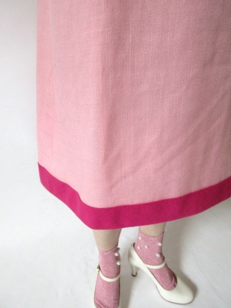 画像8: 海外ヴィンテージのバイカラーワンピース (8)