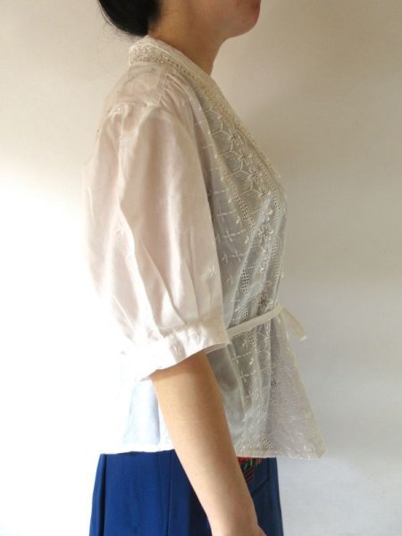 画像4: シフォンのシンプルブラウス (4)