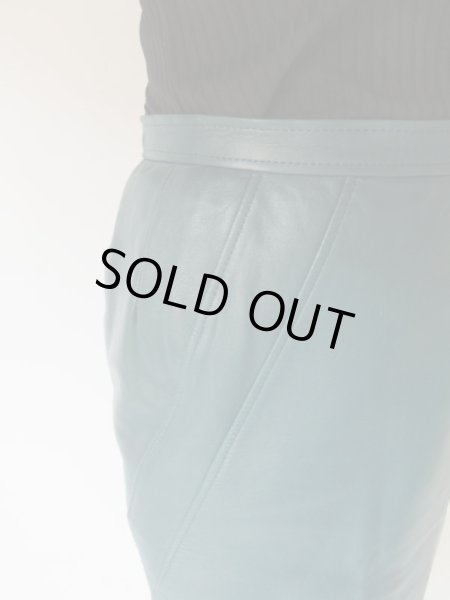 画像6: 【上質イングランドラム*】美品*綺麗色レザースカート (6)