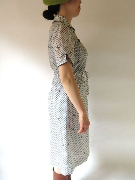 画像6: レトロ水玉ワンピース (6)